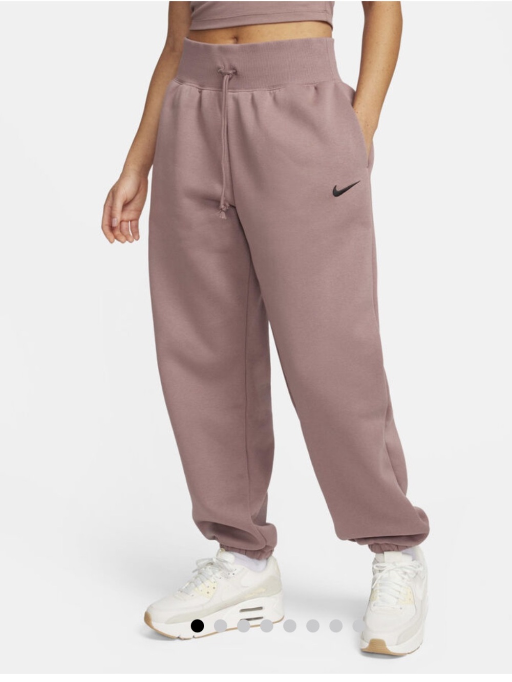 Nike Mauve-Pink Relaxed Swoosh Joggers